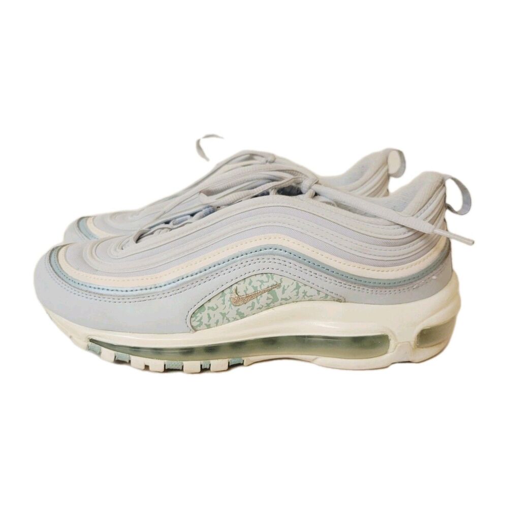 Nike Air Max 97 Women US 8 Grey Blue White Running Sneakers DJ5134-400